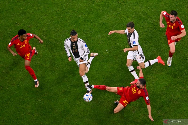 Laga Jerman vs Spanyol berakhir imbang 1-1