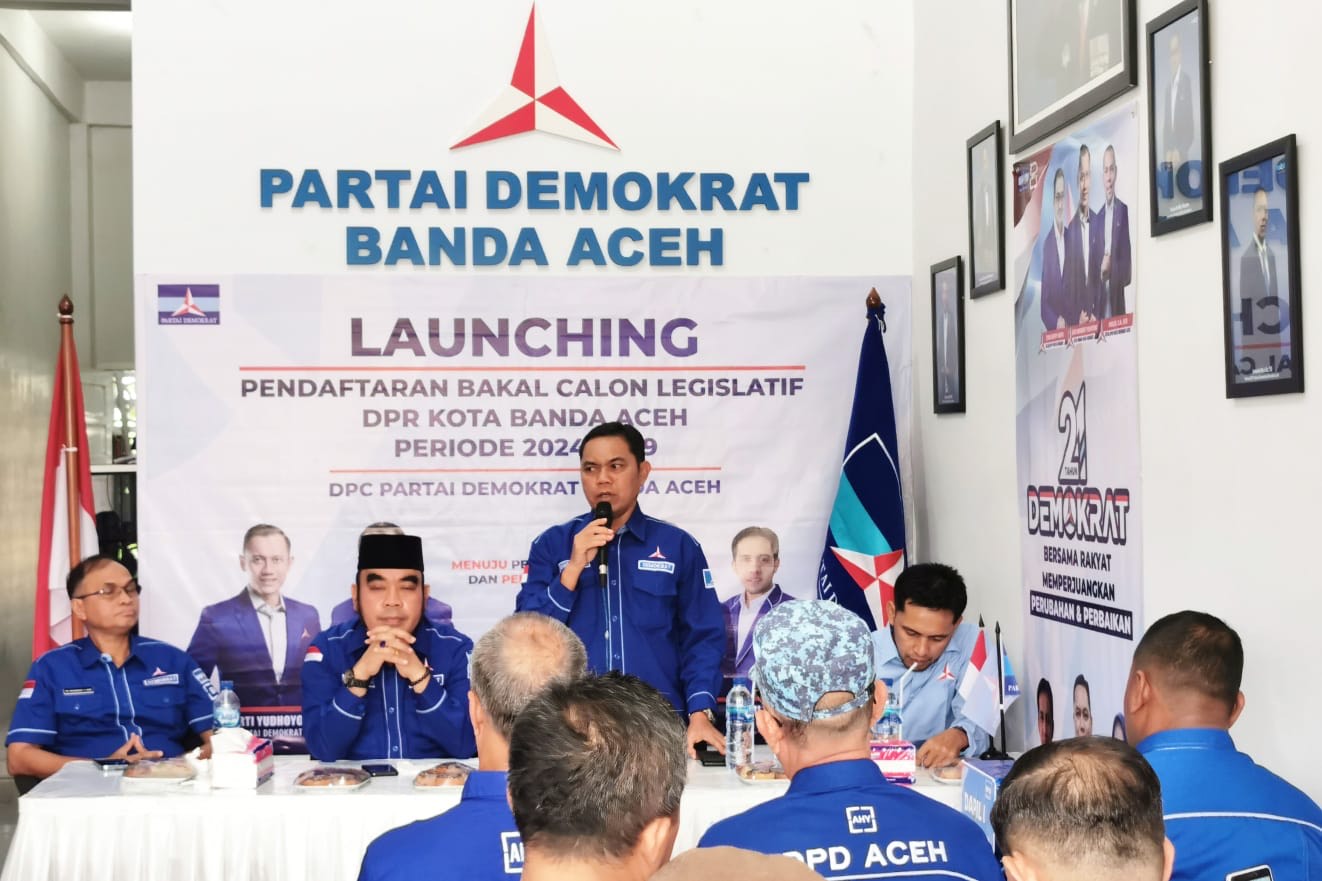 36 tokoh potensial mendaftar, Demokrat target tujuh kursi DPRK Banda Aceh pada 2024