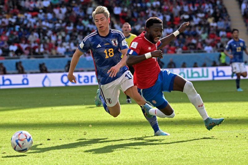 Kosta Rika unggul atas Jepang 1-0 di Grup E Piala Dunia 2022 