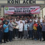 Abu Razak resmi mendaftar balon ketua umum KONI Aceh