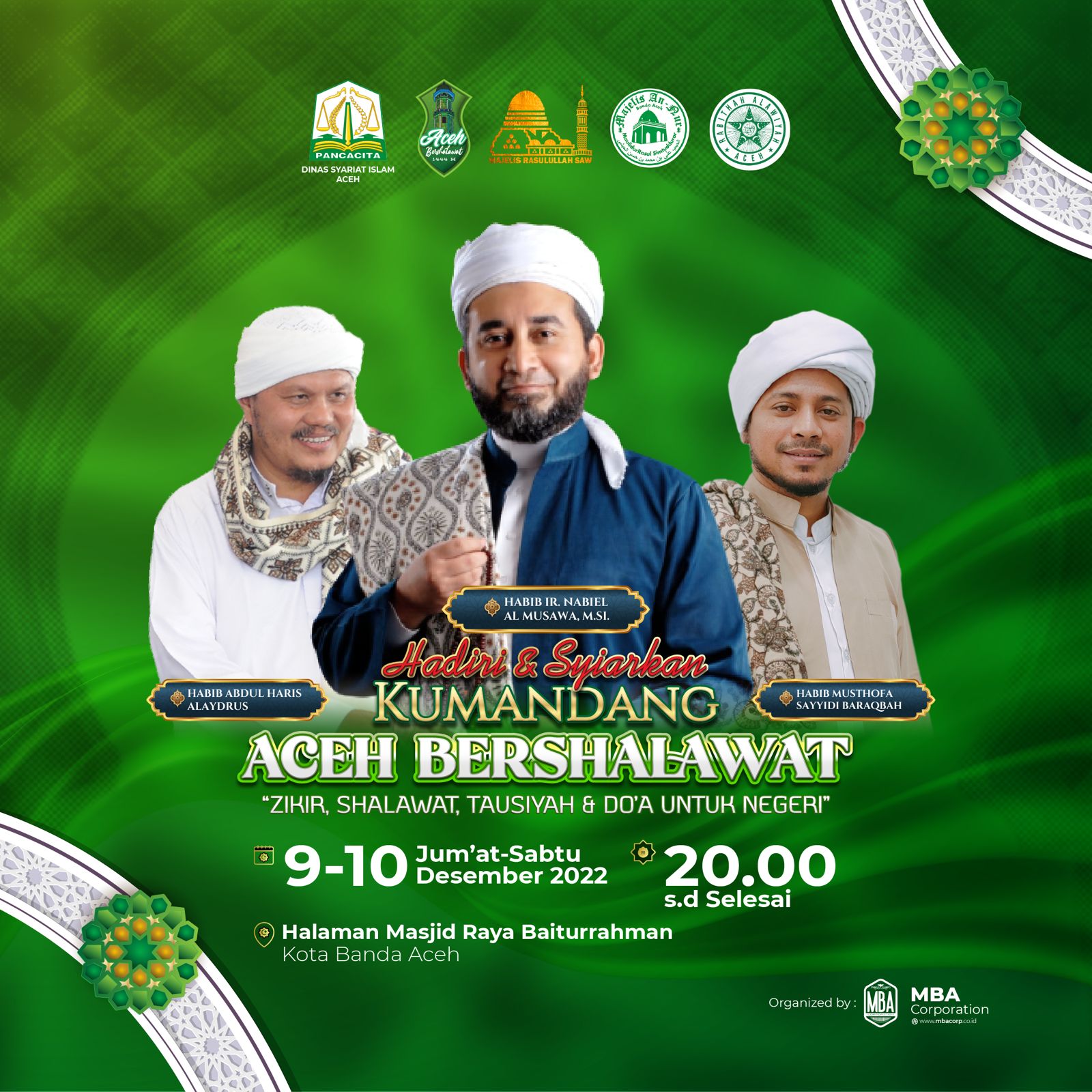 Gelorakan ‘Aceh Bershalawat’ DSI undang Habib Nabil Al Musawa Bogor