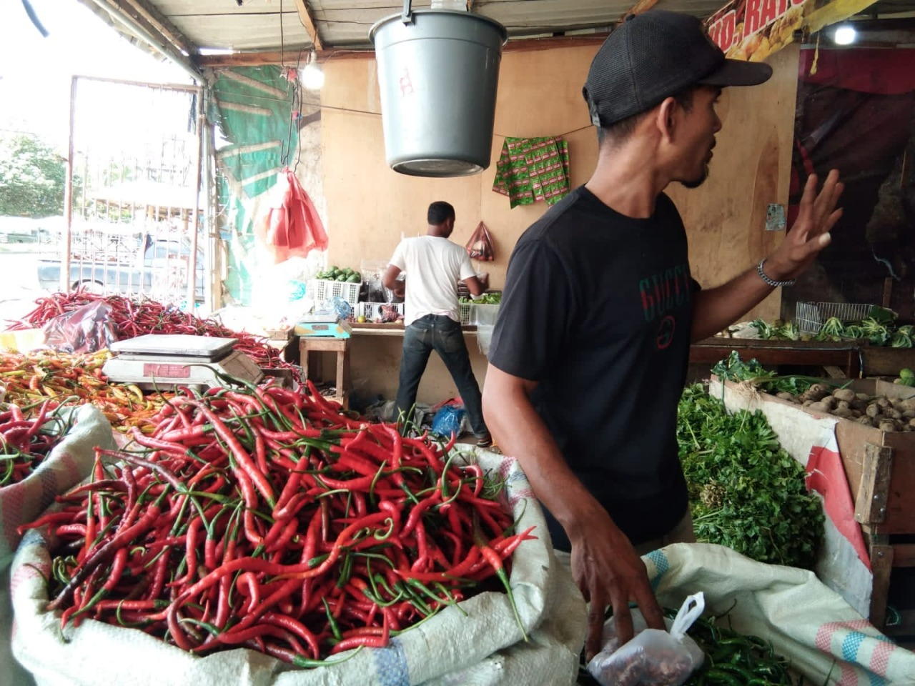 Hujan pengaruhi harga sejumlah bahan pangan di Aceh Besar