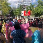 Emak-emak seruduk kantor Pertamina Banda Aceh