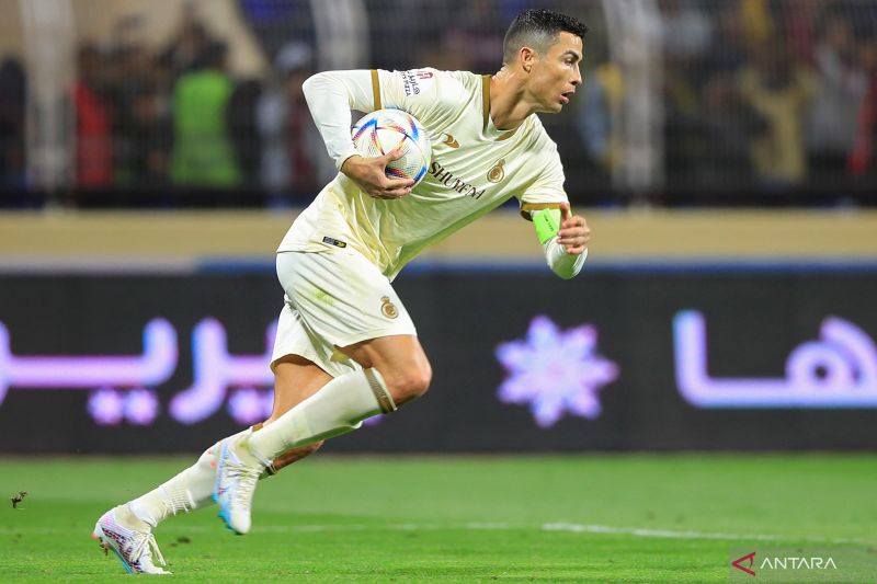 Cristiano Ronaldo cetak gol perdana di Liga Arab Saudi