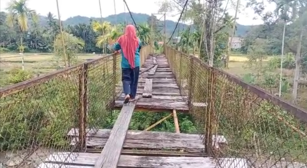 Pemkab Pidie survei kebutuhan anggaran perbaikan jembatan Leupu Geumpang