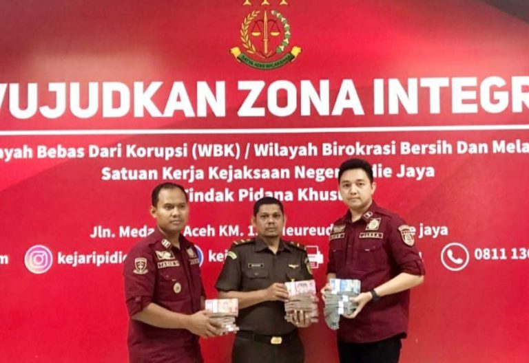 TSK dugaan korupsi BOK Pidie Jaya kembalikan uang Rp208 juta