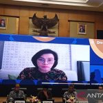 Menteri Keuangan Sri Mulyani jenguk David