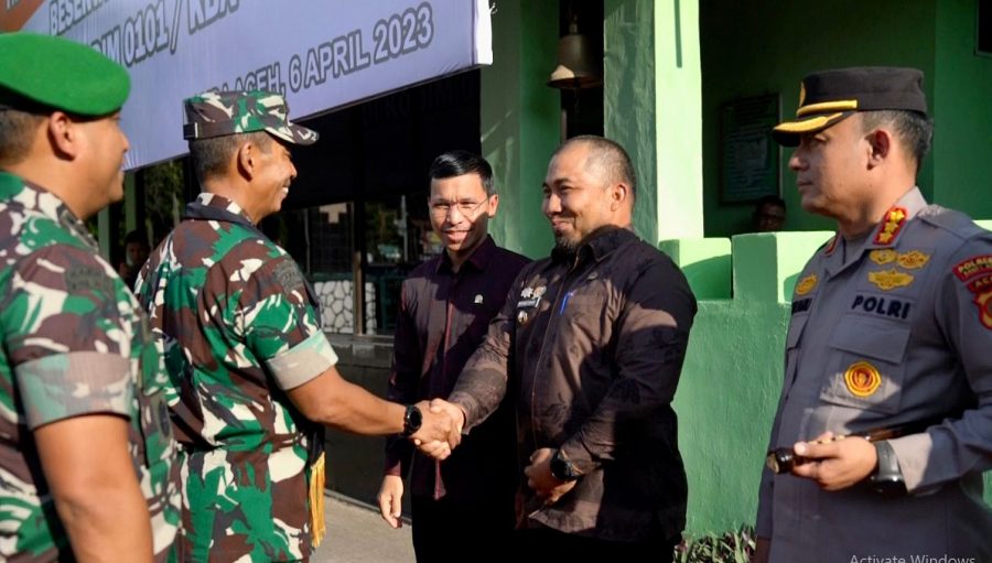 Mayjen TNI Novi Helmy kunjungi Kodim 0101/KBA, Pj Bupati Aceh Besar : Selamat datang Jenderal