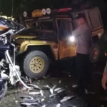 Land Rover vs L300 Pick Up di Aceh Jaya, satu orang meninggal