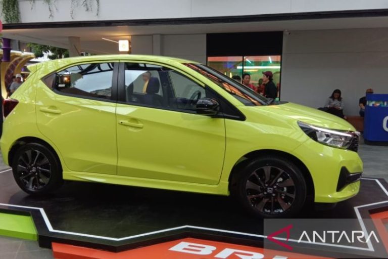 Peluncuran produk terbaru dari Honda, yaitu New Honda Brio. (ANTARA/Chairul Rohman)