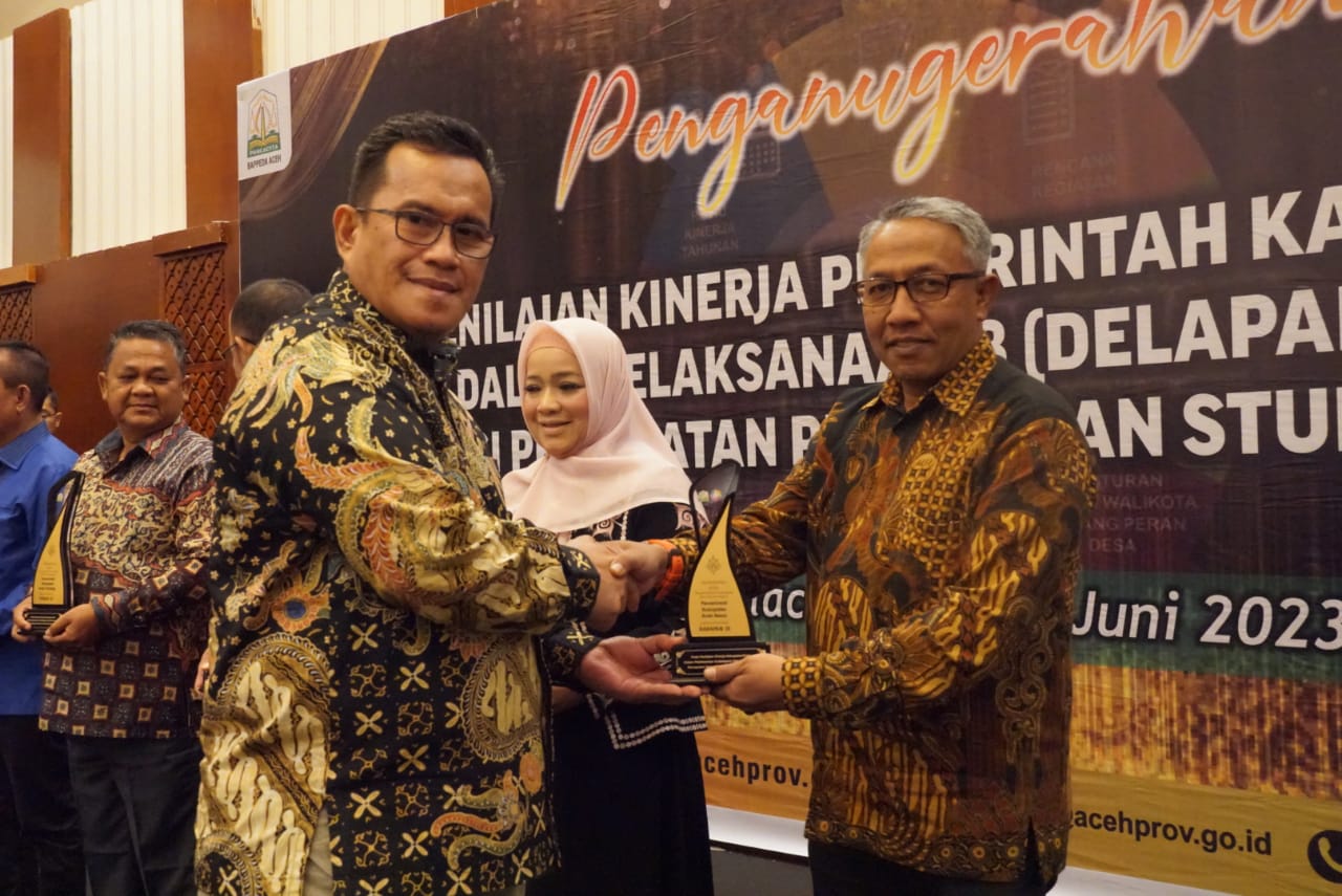 Dinilai berhasilkan turunkan angka stunting, Aceh Besar raih penghargaan dari Pemerintah Aceh