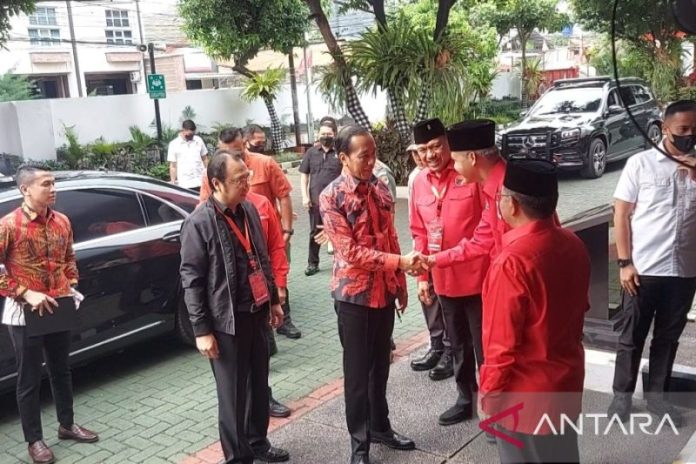 Presiden RI Joko Widodo hadiri Rakernas PDIP di Jakarta