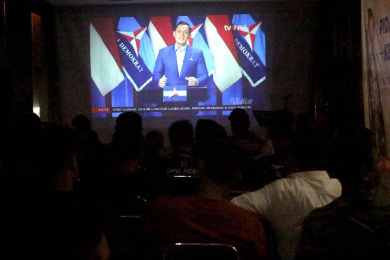 Demokrat Aceh nobar pidato politik Ketum AHY, diharap jadi spirit positif bagi kader