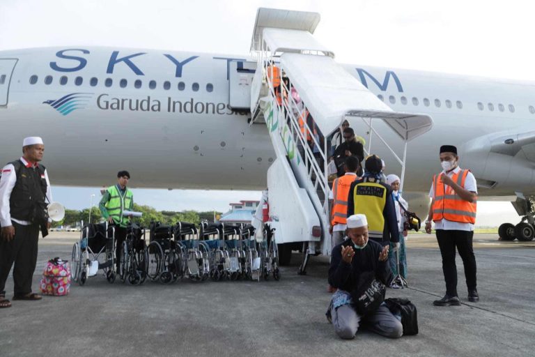 386 jemaah haji Aceh kloter empat tiba di Tanah Rencong