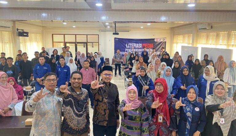 Ratusan mahasiswa Unida ikuti acara literasi media yang diselenggarakan KPI dan BB POM Banda Aceh