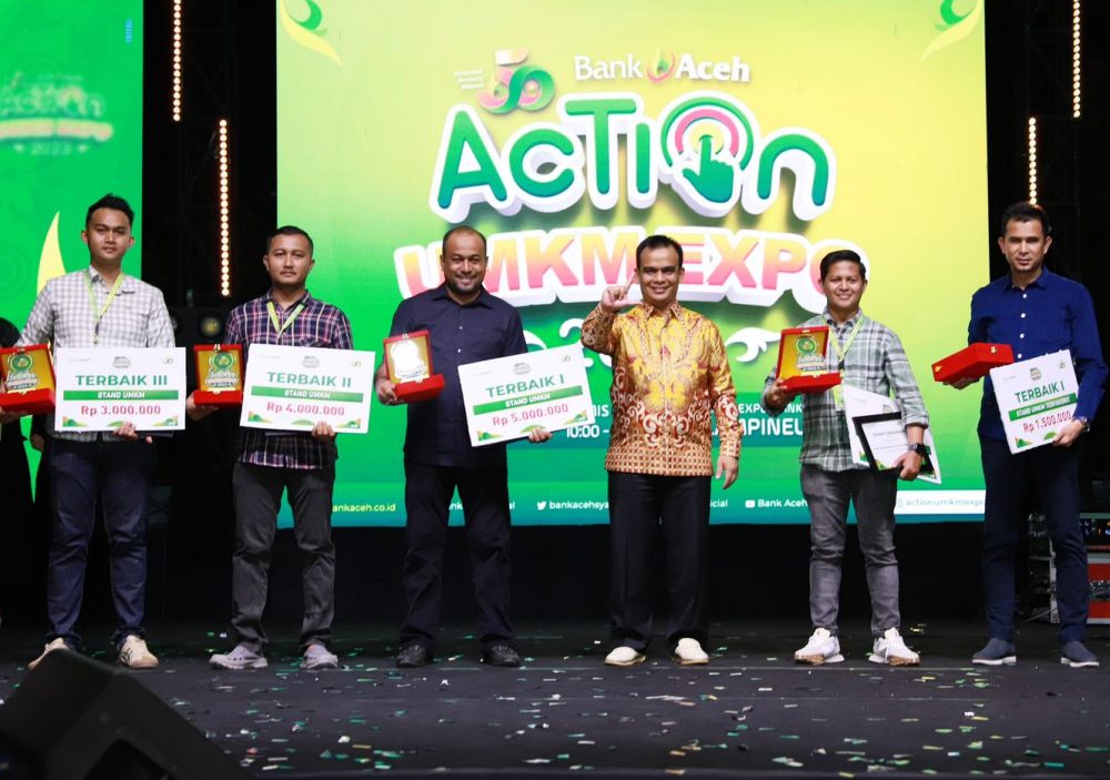 Stand KCU raih juara pertama di Action Expo UMKM HUT Bank Aceh ke-50