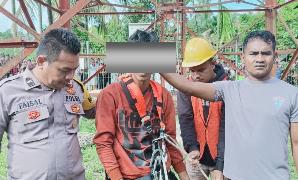 Curi kabel tower operator selular XL, pemuda Aceh Utara dibekuk warga dan polisi