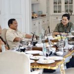 Prabowo temui Erick Thohir di rumahnya