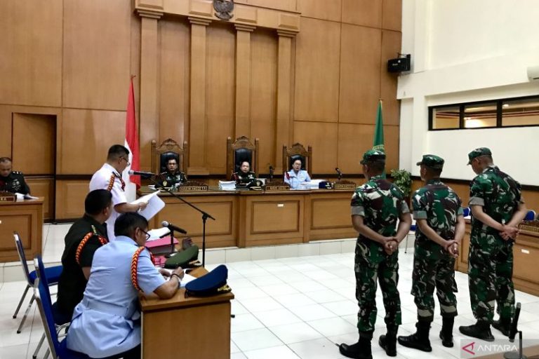 Oditur Militer jerat pelaku pembunuh Imam Masykur pasal penculikan dan pembunuhan berencana