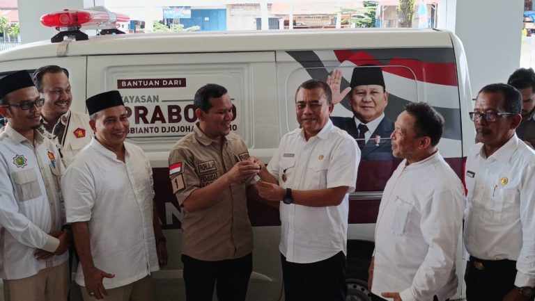 Yayasan Prabowo kirim ambulans ke Pidie Jaya