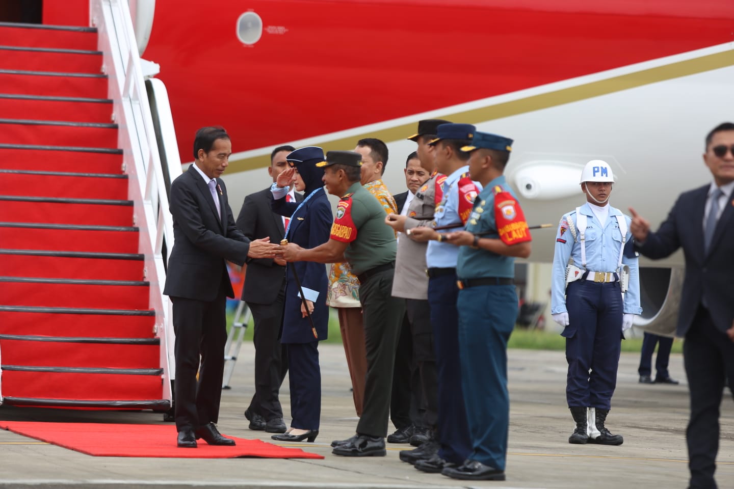 Presiden Jokowi singgah di Aceh sebelum terbang ke Dubai 