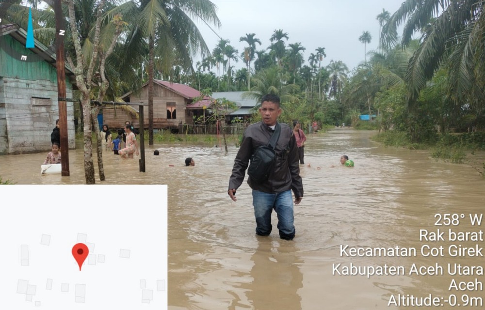 Banjir rendam sembilan kecamatan di Aceh Utara, satu warga meninggal dunia