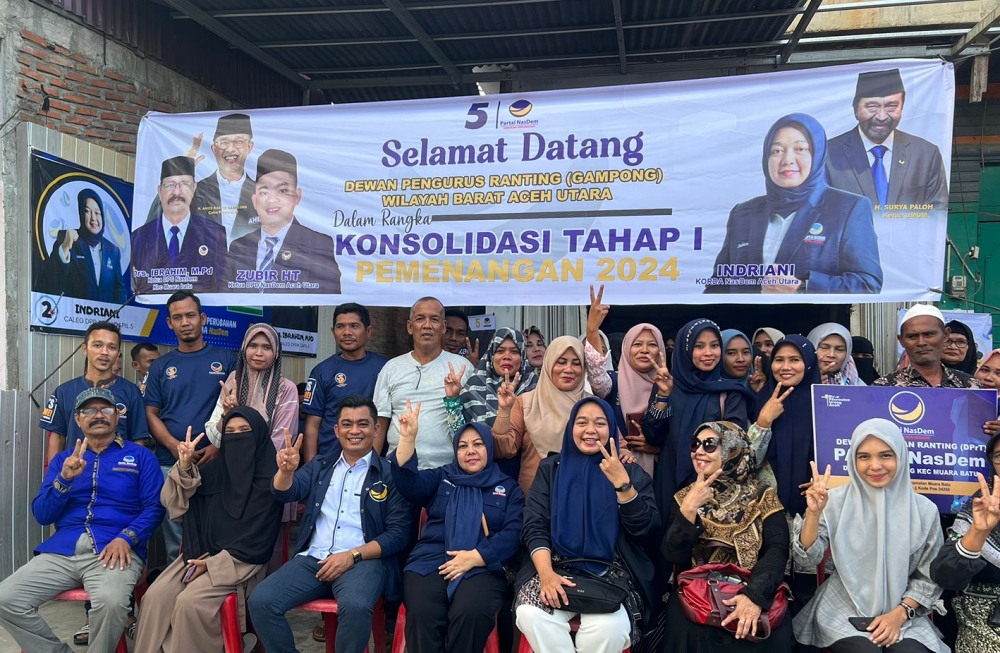 Nasdem Aceh Utara tekad menangkan Pileg dan Pilpres 2024, Indriani : Kami optimis Anies-Muhaimin Menang 90 persen