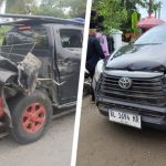 Mobil pengawal Anies Baswedan di Aceh Timur kecelakaan
