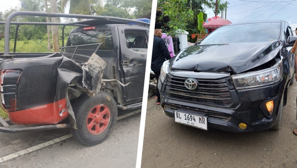 Mobil pengawal Anies Baswedan di Aceh Timur kecelakaan