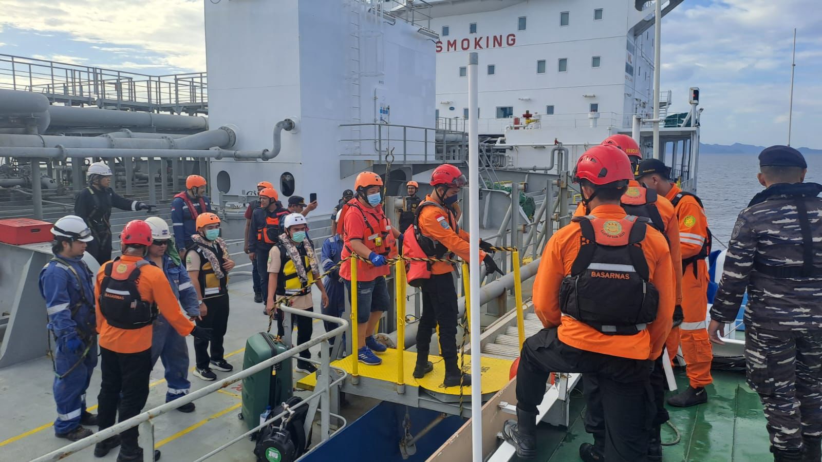Kru kapal tanker Brazil-Singapura dievakuasi di perairan Aceh Besar