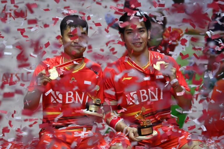 Ganda putra Leo/Danil juara Indonesia Masters 2024