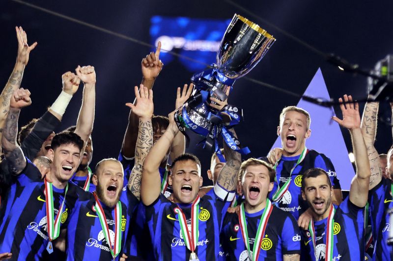 Tumbangkan Napoli 1-0, Inter Milan juara Piala Super Italia 2023