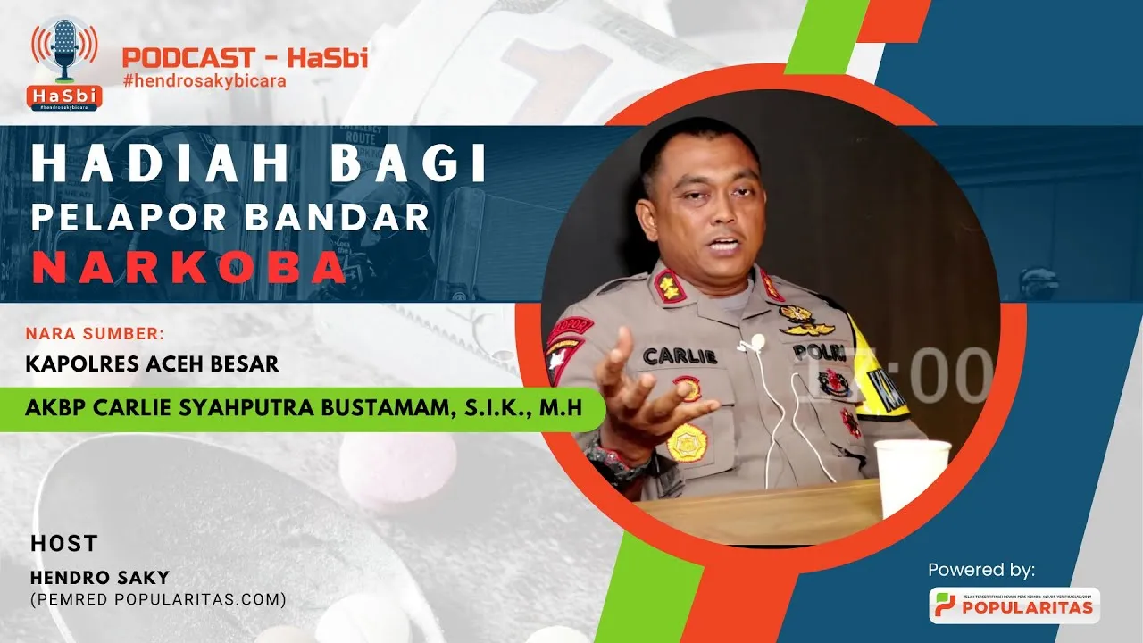 Hadiah Bagi Pelapor Bandar Narkoba! #podcast bersama Kapolres Aceh Besar