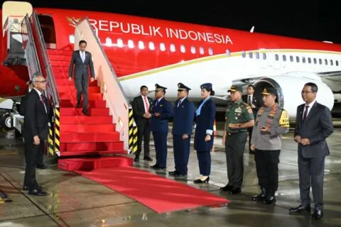 Panglima TNI dan Kapolri sambut kepulangan Jokowi dari Australia