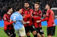 Kekalahan Lazio 1-0 atas AC Milan diwarnai tiga kartu merah