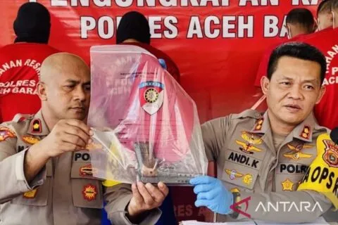 Polres Aceh Barat tangkap tiga pria terkait kepemilikan senjata api
