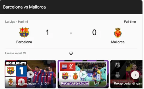 Kalahkan Real Mallorca 0-1, Barca semakin dekati Real Madrid ke puncak klasemen Liga Spanyol