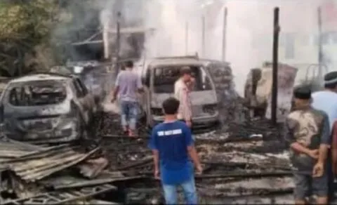 Satu rumah dan dua mobil hangus terbakar di Aceh Singkil