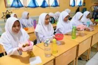 Pertama di Aceh, Pemkab Aceh Besar gelar simulasi makan siang gratis di sekolah