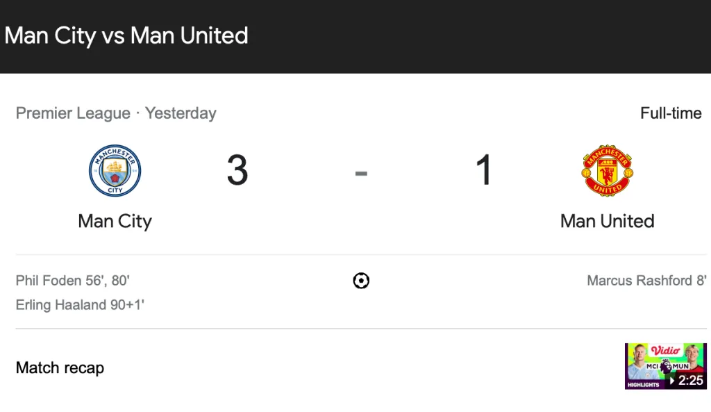 Jamu MU, City Menang 3-1