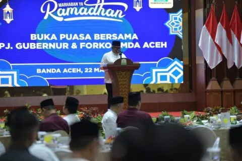 Buka puasa bersama, Pj Gubernur Aceh minta semua pihak kolaborasi dan sinergi sukseskan PON dan Pilkada