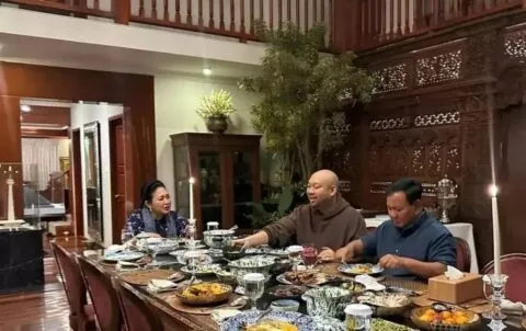 Prabowo, Didit dan Siti Hediati makan malam bersama