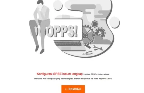 Situs lelang lpse pemerintah Aceh masih belum bisa diakses