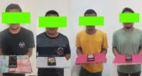 Main judi slot Mahjong, empat warga Aceh Utara diciduk polisi