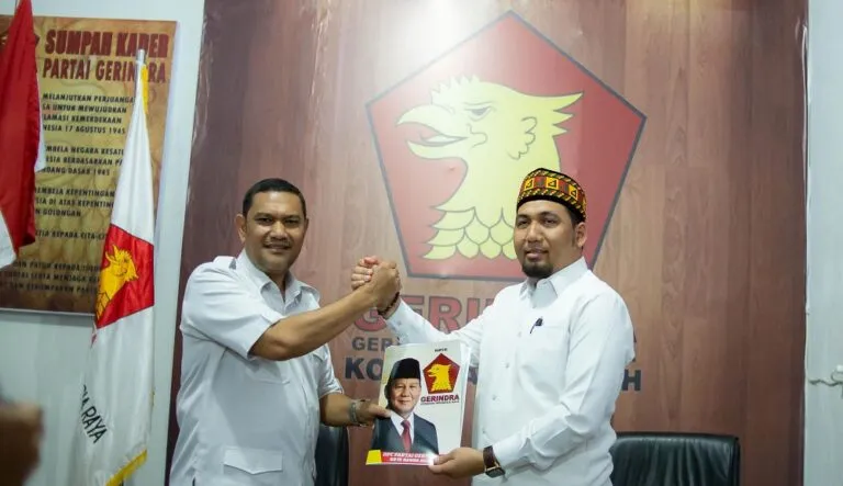 Pengurus JMSI Aceh Muhammad Balia resmi daftar ke Partai Gerindra untuk maju calon Walikota Banda Aceh