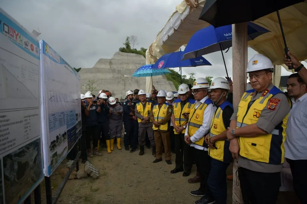 Bersama Kapolda, Kajati, Pangdam IM, Pj Gubernur Aceh cek kemajuan pembangunan Waduk Rukoh