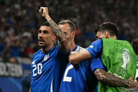 Italia dampingi Spanyol ke babak 16 besar Piala Euro 2024 usai bermain imbang 1-1 lawan Kroasia