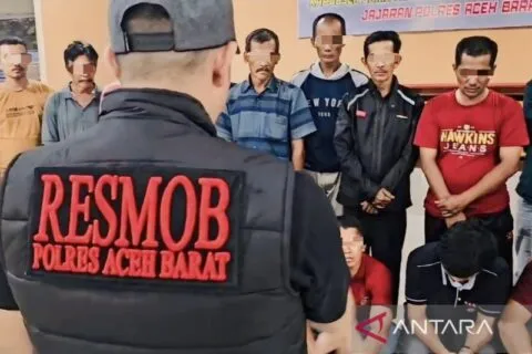 20 warga Aceh Barat ditangkap polisi bermain judi online