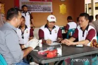 Sambut HUT Bhayangkara ke-78, Polres Aceh Barat donor darah