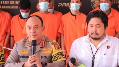 19 warga Banda Aceh ditangkap polisi karna bermain judi online, terancam 12 kali cambukan